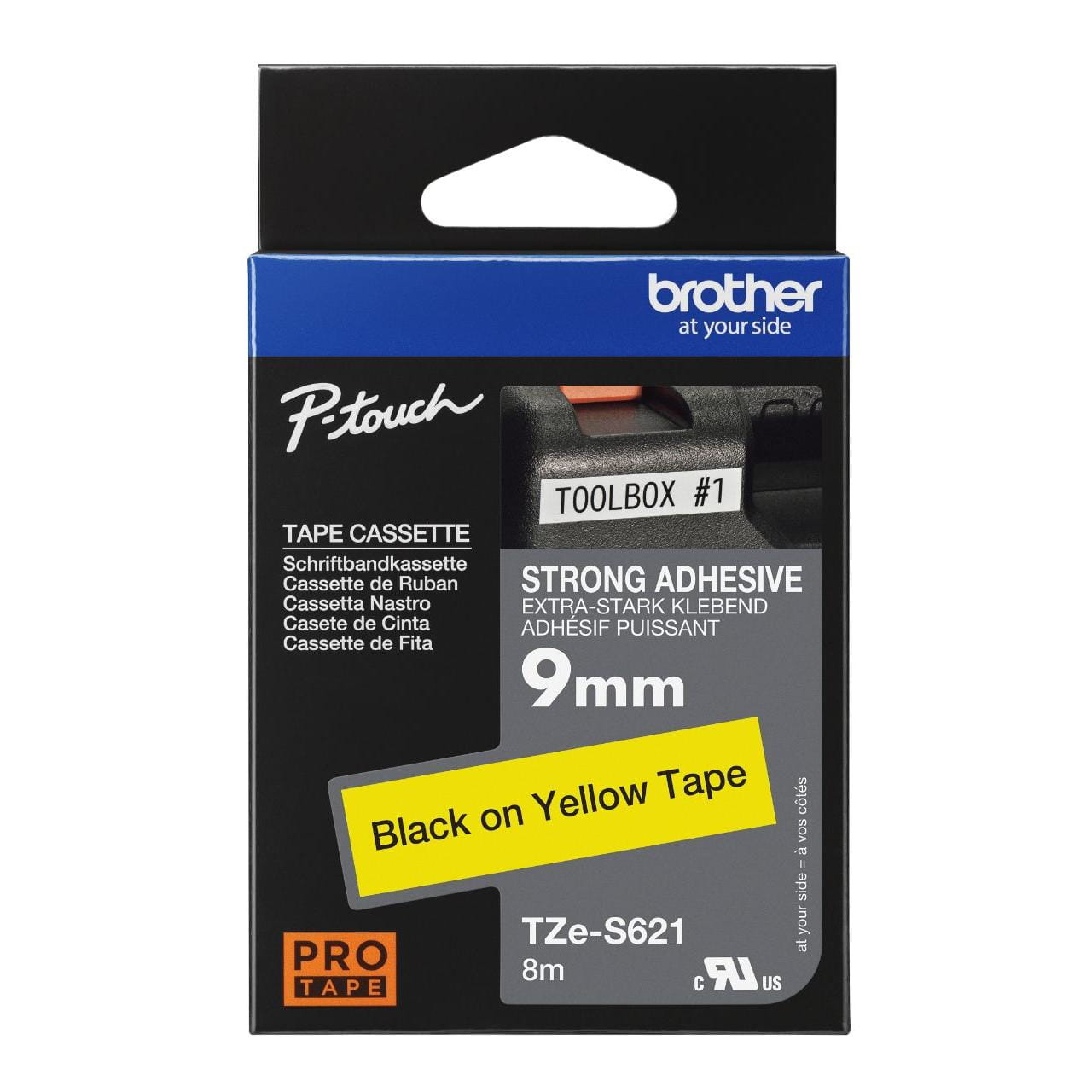 Brother Tze-S621 Genuine Label Printer (Label Maker) Tape 1