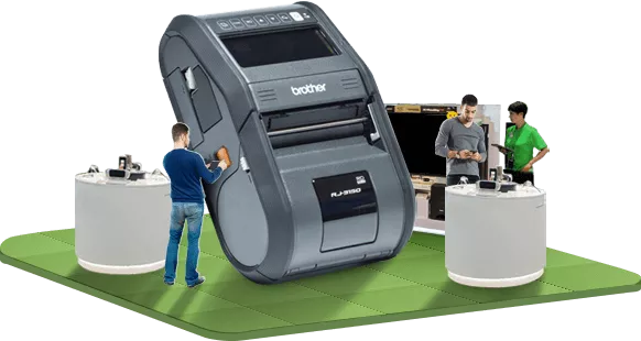 Brother receipt and price tag label printer