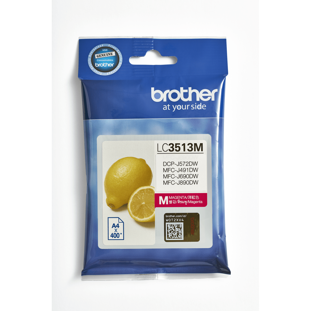 Brother LC3513M with packing Genuine High Yield Magenta Ink