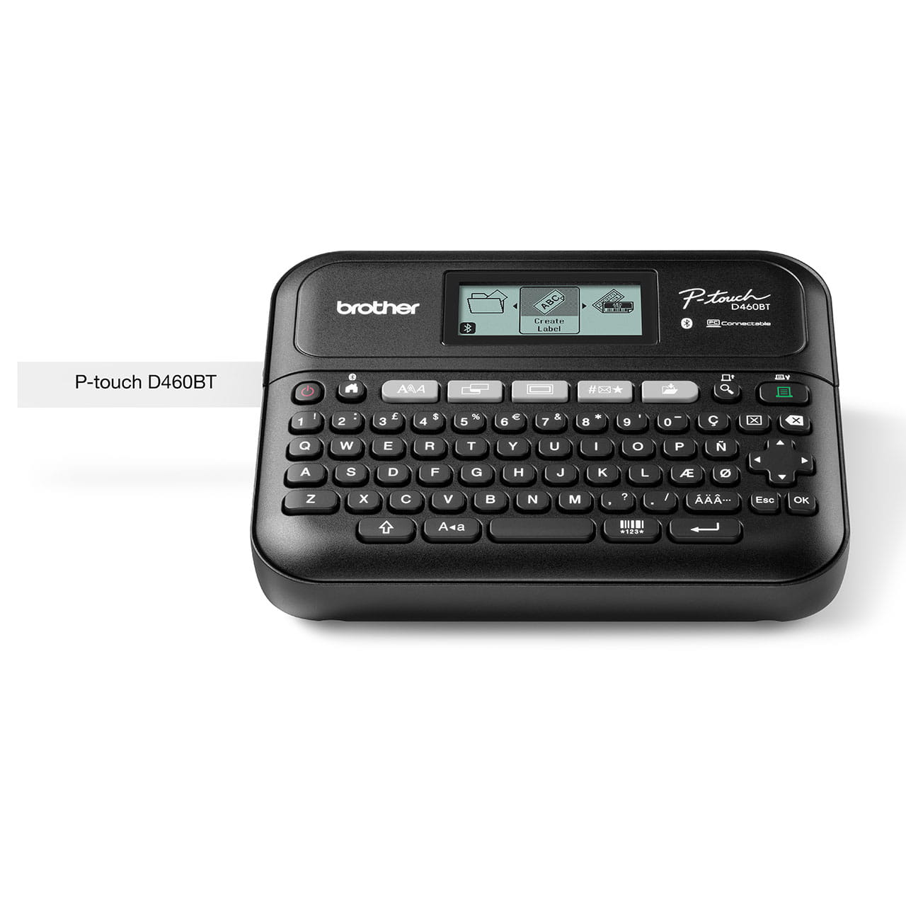 Brother PT-D460BT Label Printer (Label Maker) Front View